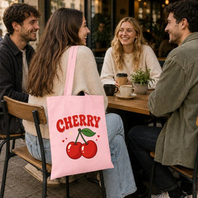 Baumwolltasche - Cherry Kirschen Motiv