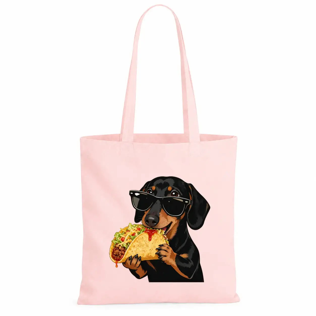Baumwolltasche - Dackel Sonnenbrille Taco