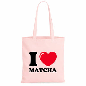 Baumwolltasche - I ❤ Matcha