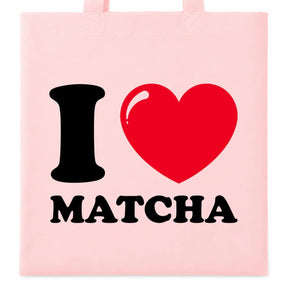 Baumwolltasche - I ❤ Matcha