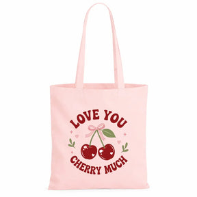 Baumwolltasche - Love you cherry much