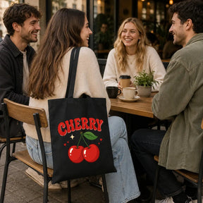 Baumwolltasche - Cherry Kirschen Motiv