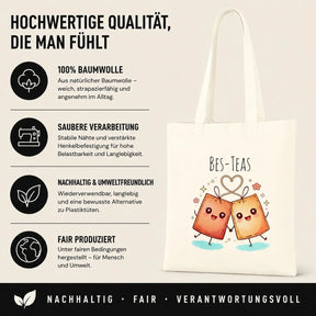 Baumwolltasche - Bes-Teas Teebeutel Freundschaft