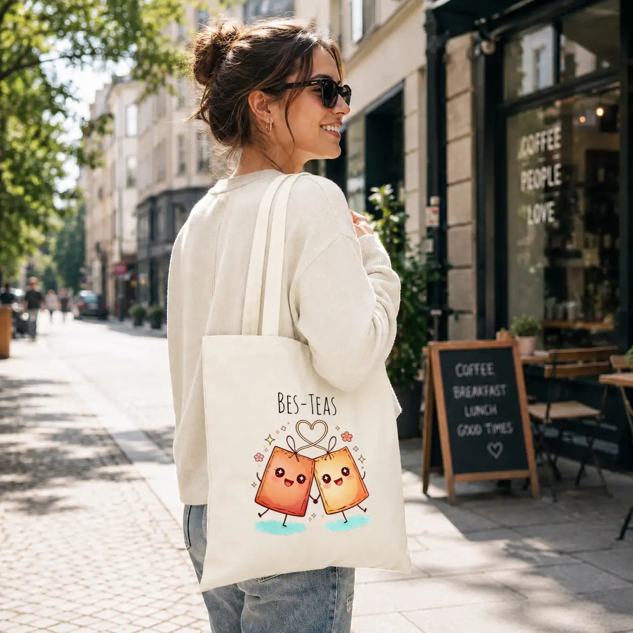 Baumwolltasche - Bes-Teas Teebeutel Freundschaft