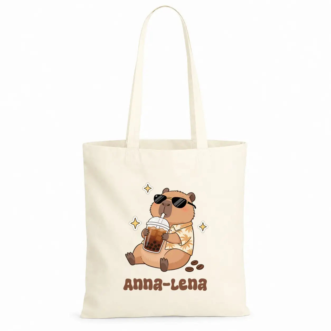 Baumwolltasche - Anna-Lena Capybara Motiv