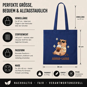 Baumwolltasche - Anna-Lena Capybara Motiv