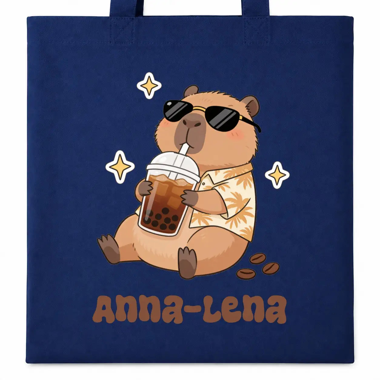 Baumwolltasche - Anna-Lena Capybara Motiv