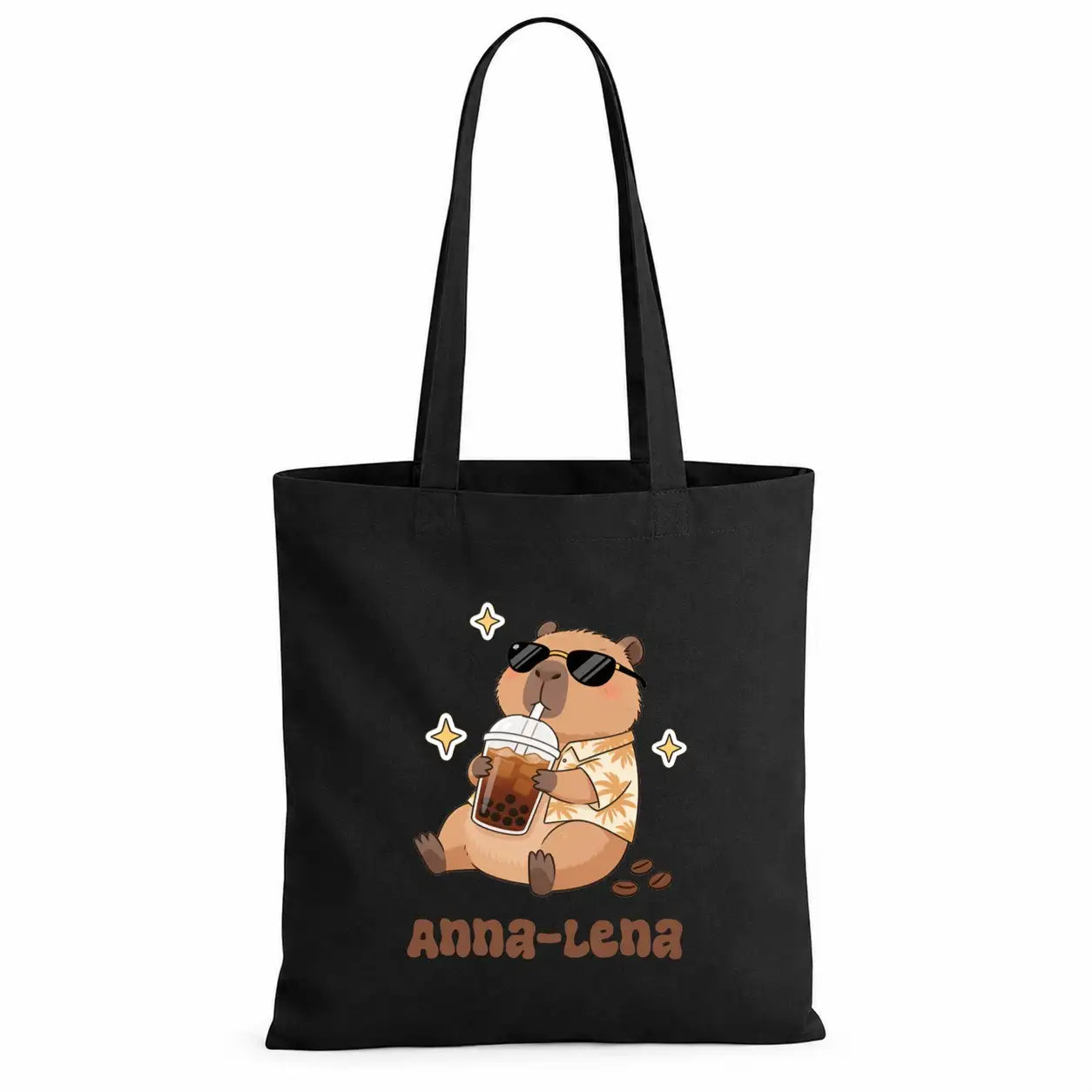 Baumwolltasche - Anna-Lena Capybara Motiv
