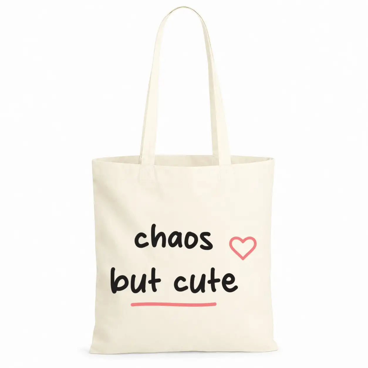 Baumwolltasche - Chaotischer Alltag - Motiv nach Wahl