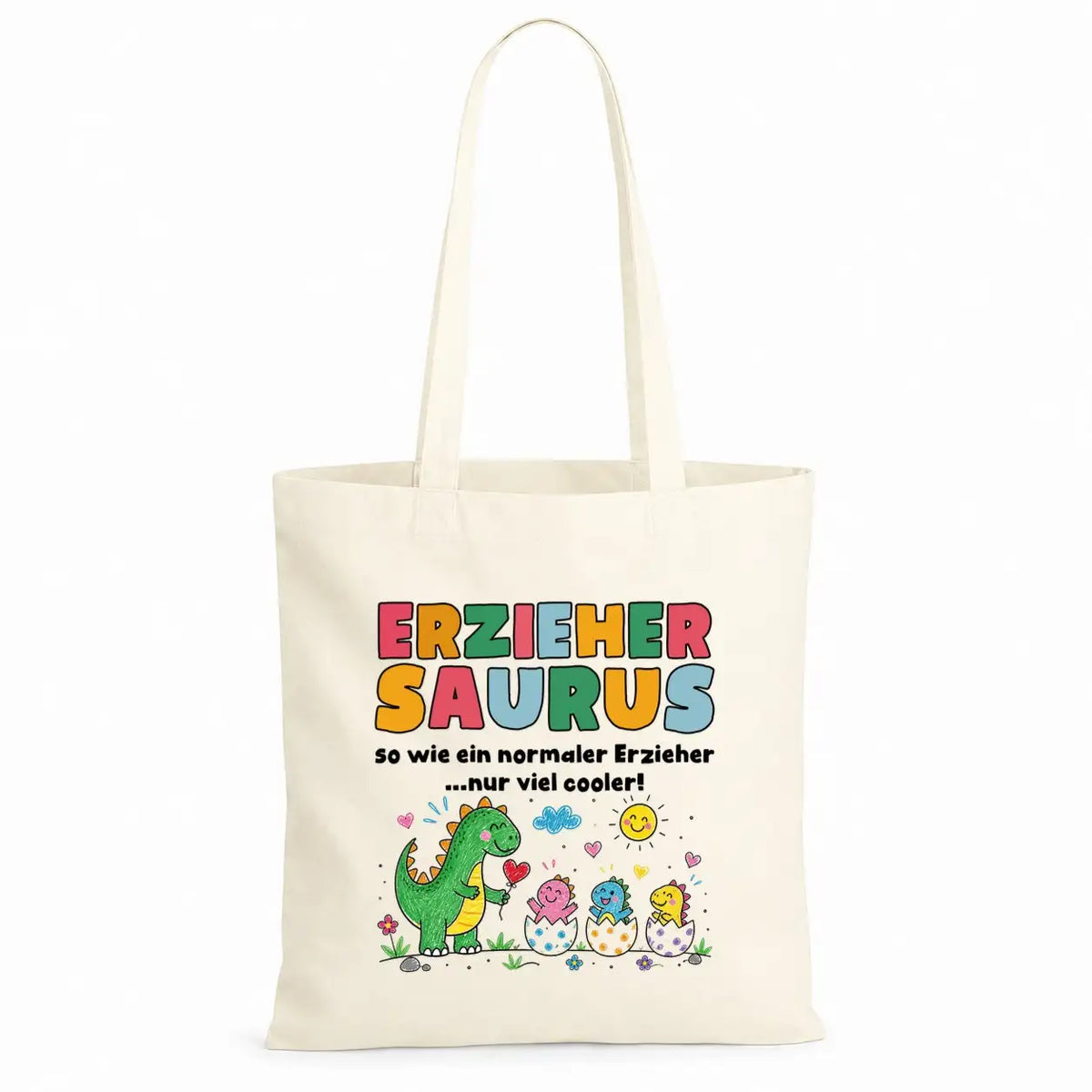 Baumwolltasche - Erziehersaurus