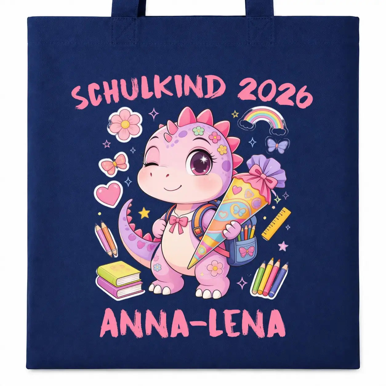 Baumwolltasche - Schulkind 2026 Anna-Lena