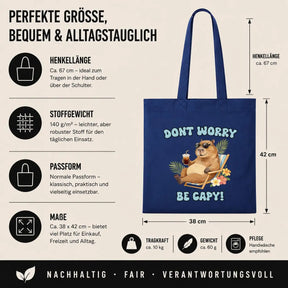 Baumwolltasche - Dont worry be capy!