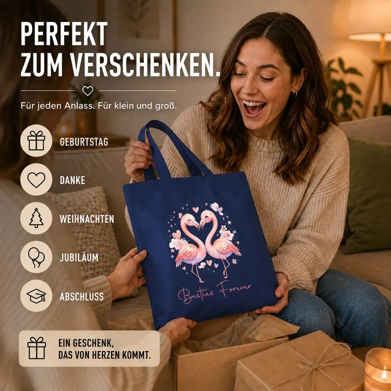 Baumwolltasche - Besties Forever