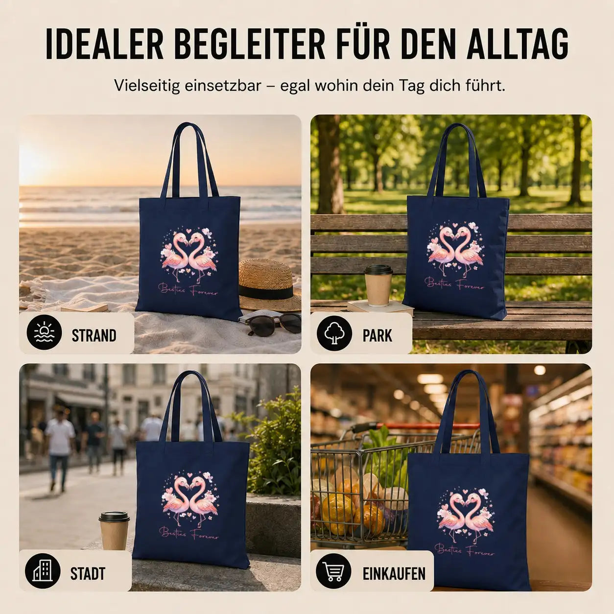 Baumwolltasche - Besties Forever