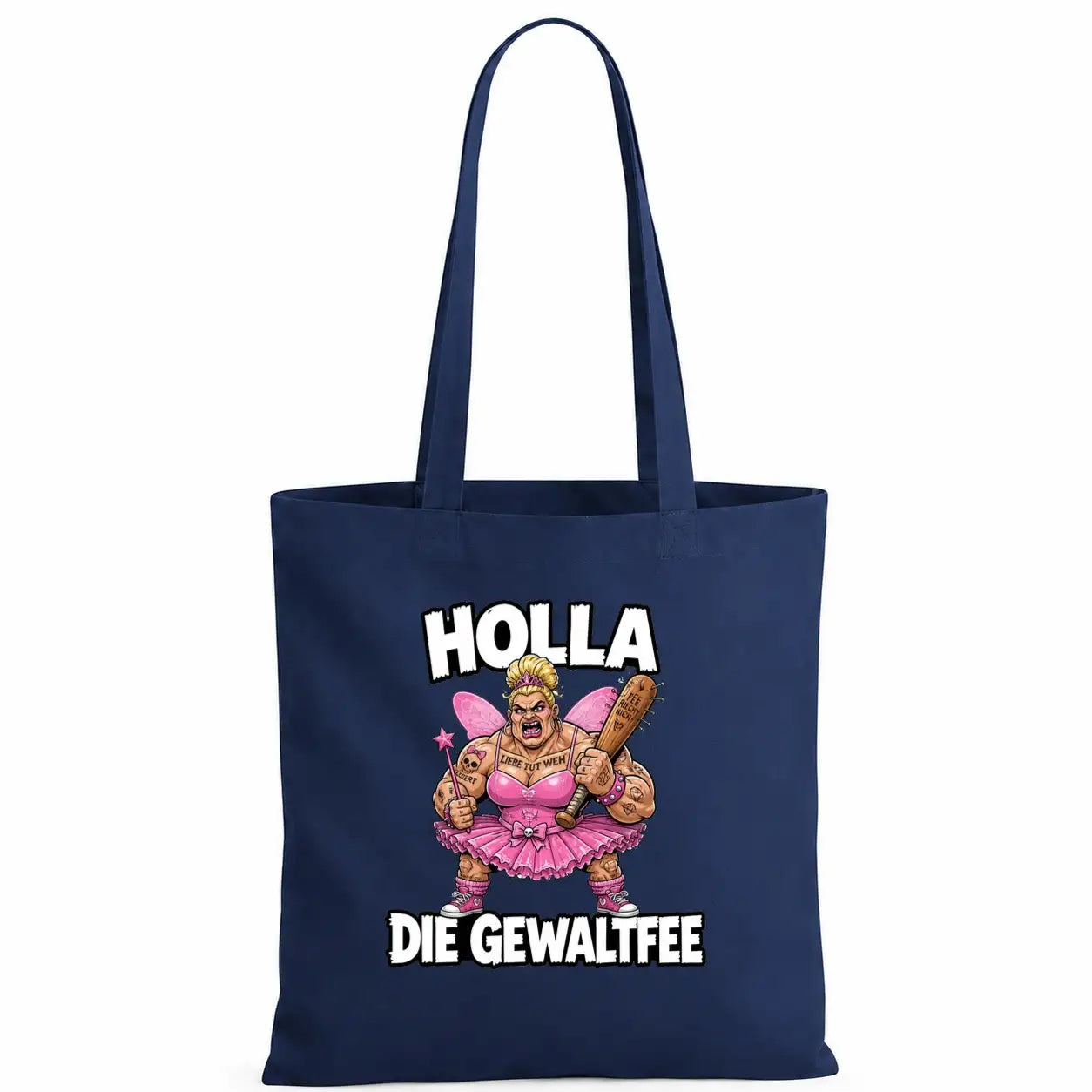 Baumwolltasche - Holla die Gewaltfee