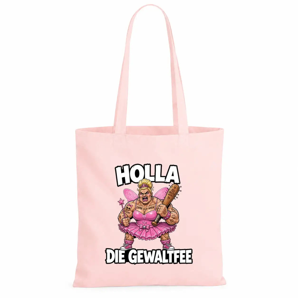 Baumwolltasche - Holla die Gewaltfee