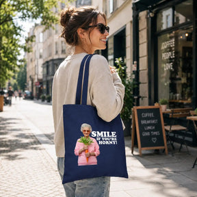 Baumwolltasche - Smile if you're horny!