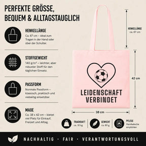 Baumwolltasche - Fußball Sprüche - Motiv nach Wahl