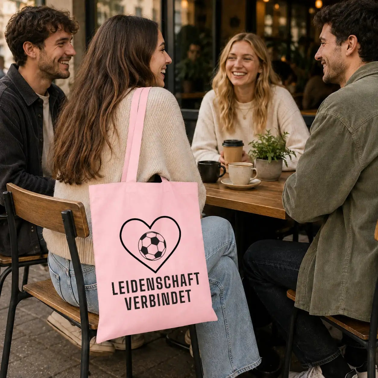 Baumwolltasche - Fußball Sprüche - Motiv nach Wahl