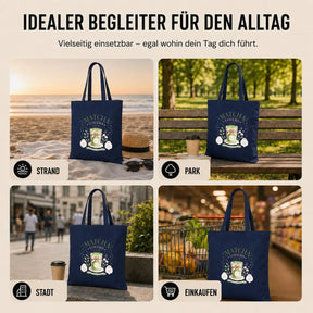LIEBTASTISCH® Baumwolltasche Matcha Lovers Club Matcha made with love Premium Matcha Every Day - Tote Bag Canvas Damen - Stofftasche Beutel Einkaufsbeutel bedruckt - {FARBE}