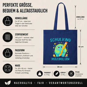 Baumwolltasche - Schulkind Maximilian