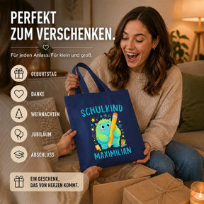 Baumwolltasche - Schulkind Maximilian