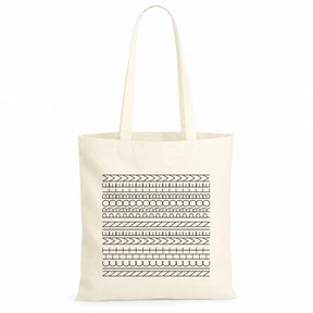 Baumwolltasche - Geometrische Muster Linien