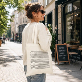 Baumwolltasche - Geometrische Muster Linien