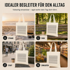 Baumwolltasche - Geometrische Muster Linien