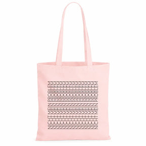 Baumwolltasche - Geometrische Muster Linien