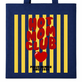 LIEBTASTISCH® Baumwolltasche Hot Mom Club Proud Member Since 2026 - Stofftasche Beutel für Mama Mutter - Geschenk Muttertag Geburtstag Weihnachten beste Freundin - {FARBE}
