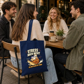 Baumwolltasche - Stress mich nicht ich bin schon im Turbo