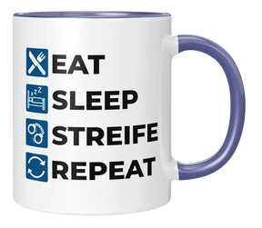 Tasse - Eat Sleep Streife Repeat