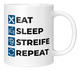 Tasse - Eat Sleep Streife Repeat