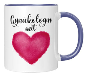 Tasse - Gynäkologin mit - Blau