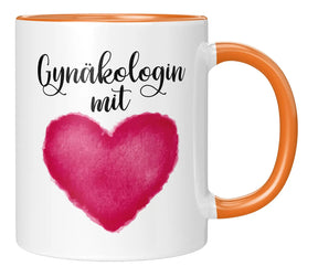 Tasse - Gynäkologin mit - Orange