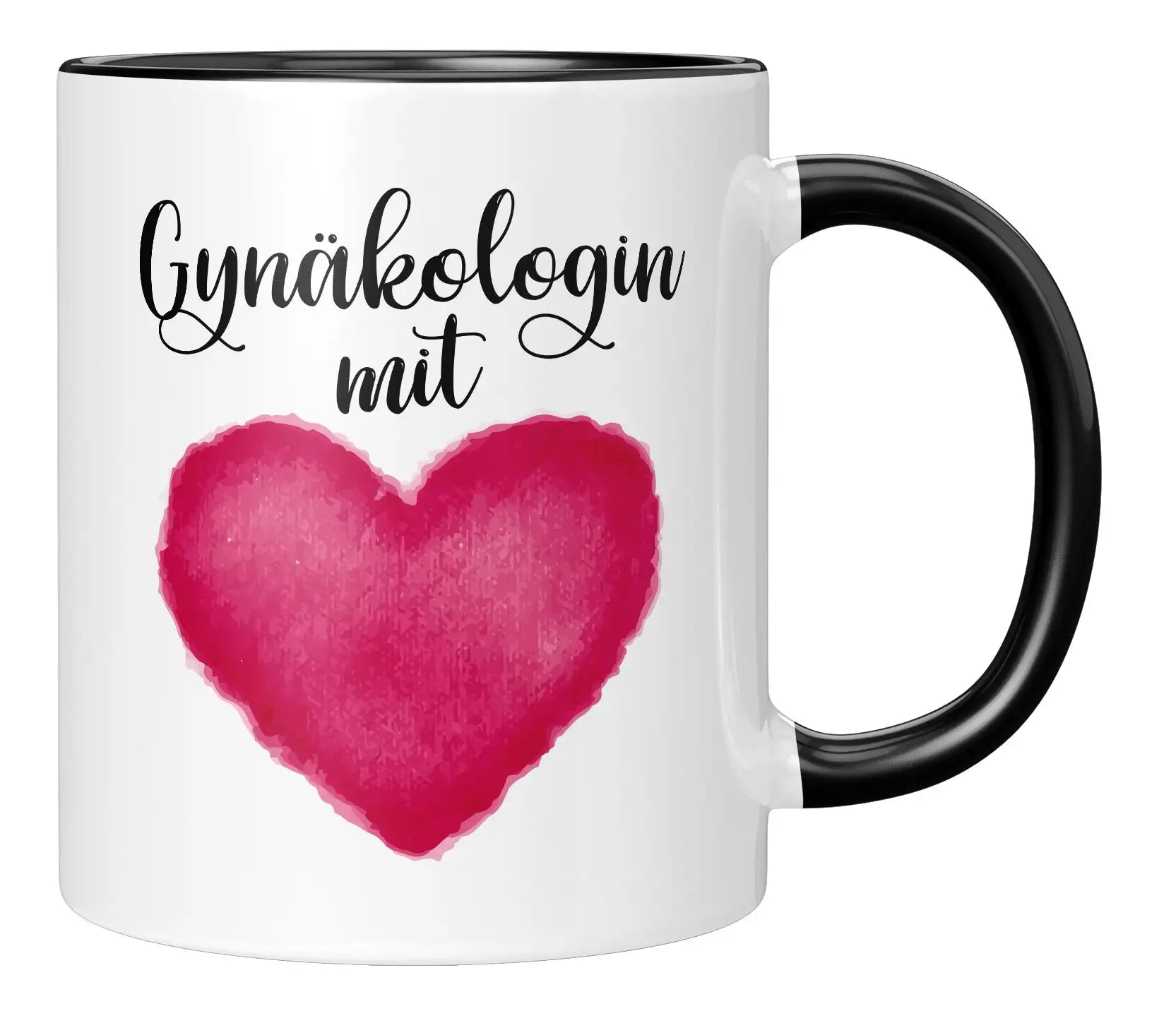 Tasse - Gynäkologin mit - Schwarz
