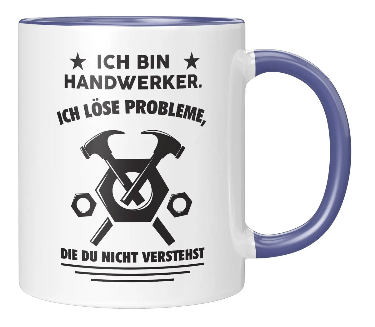 Tasse - Ich bin Handwerker. Ich löse Probleme, die du nicht verstehst - Blau