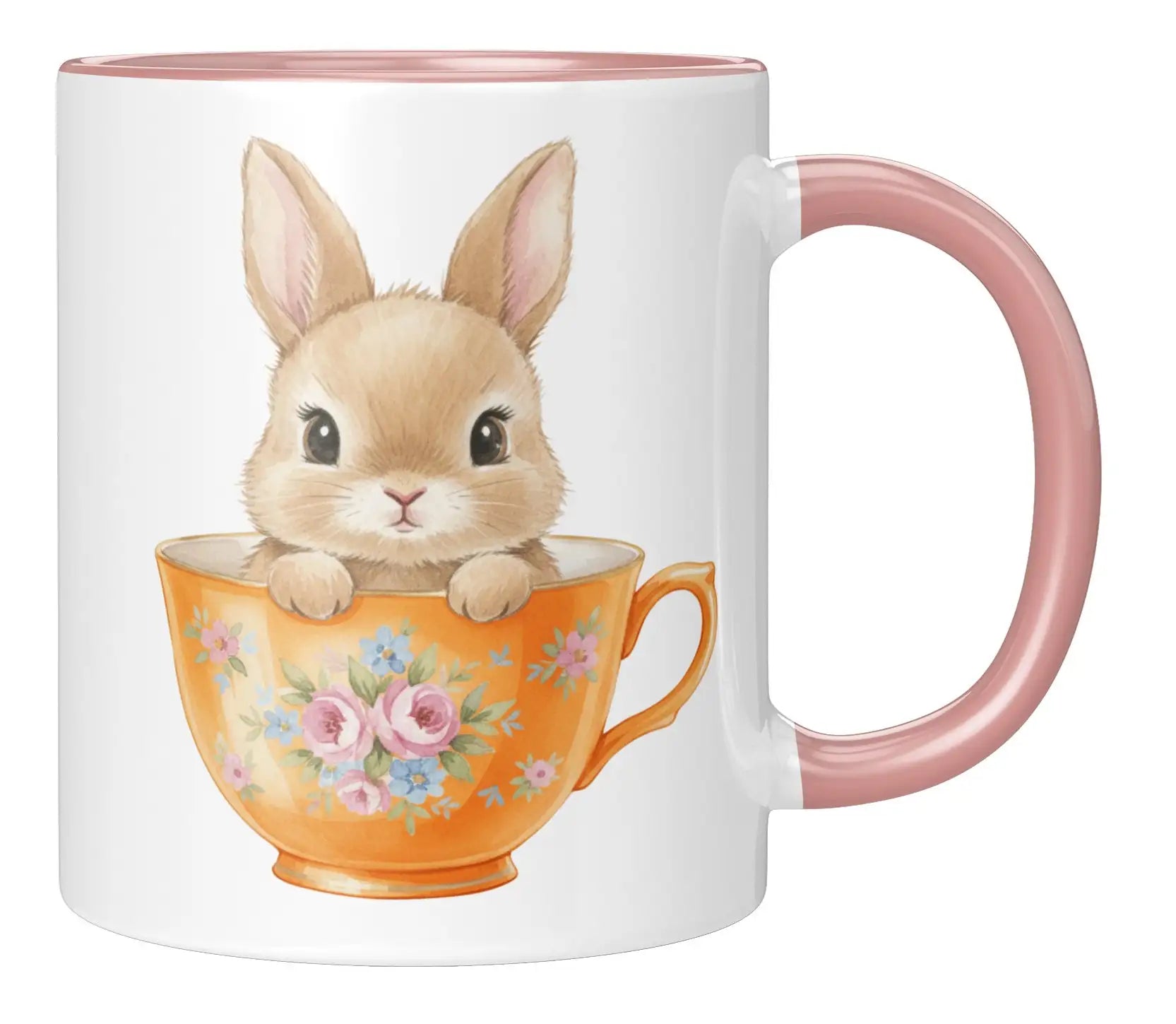 Tasse - Süßer Osterhase - Rosa