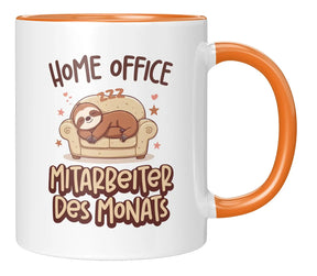 Tasse - Home Office Mitarbeiter des Monats - Orange