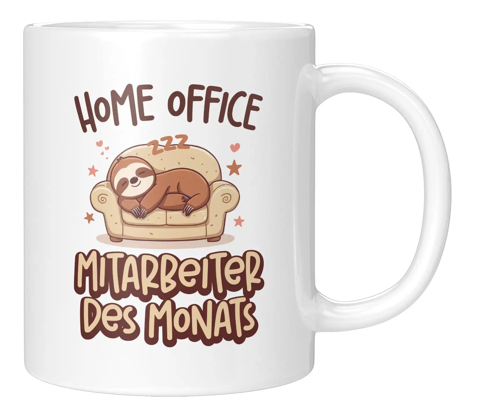 Tasse - Home Office Mitarbeiter des Monats - Weiss