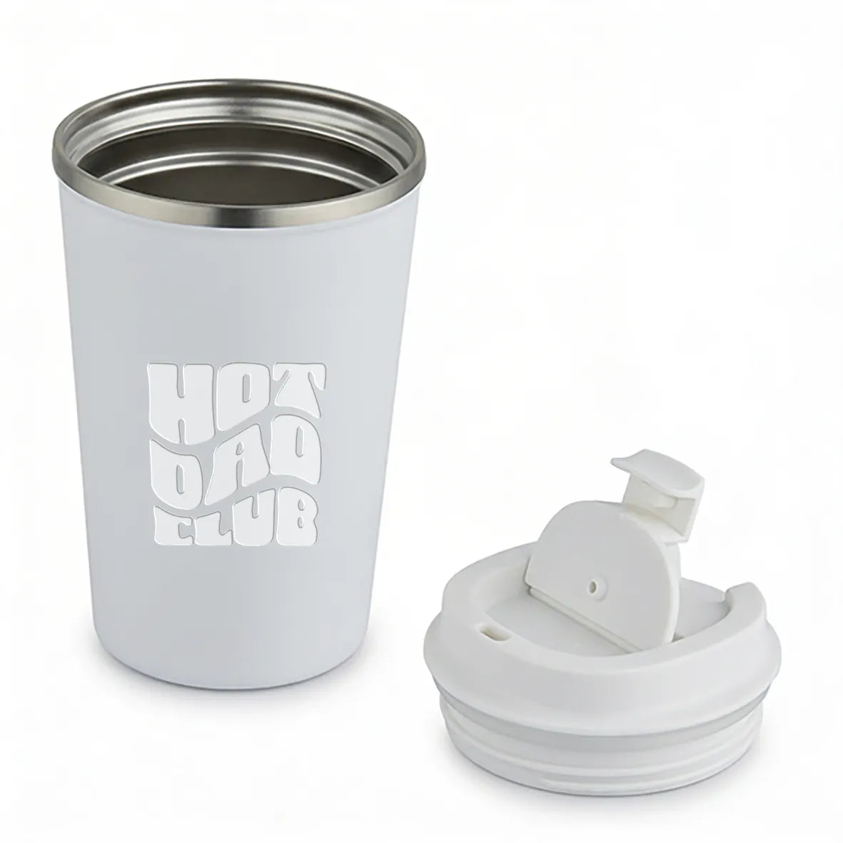 Thermobecher - Hot Dad Club - Weiss