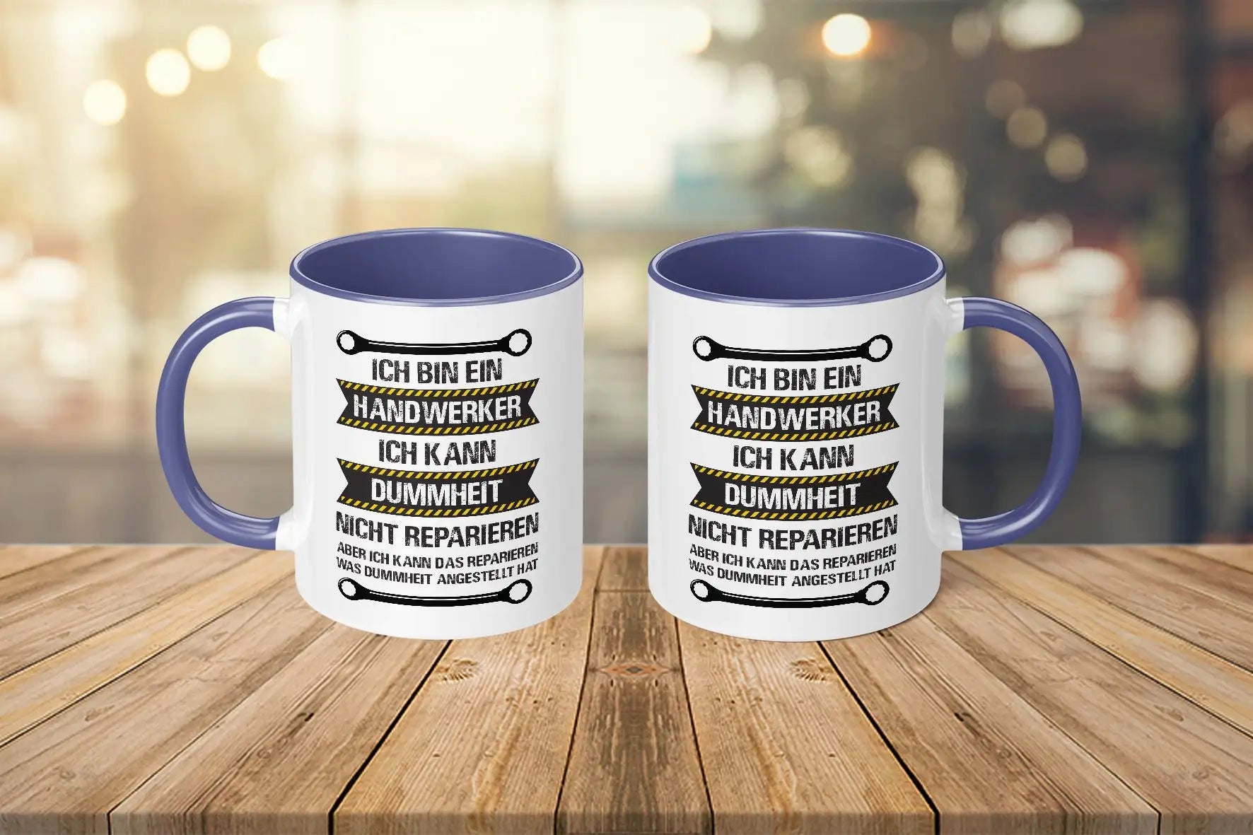 Tasse - Ich bin ein Handwerker, ich kann Dummheit nicht reparieren - Bild 4