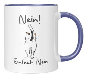 Tasse - Nein! Einfach Nein - Blau