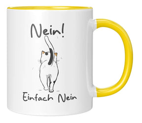 Tasse - Nein! Einfach Nein - Gelb