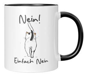 Tasse - Nein! Einfach Nein - Schwarz