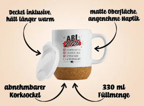 Tasse mit Korksockel - Abi 2026  Kindergarten