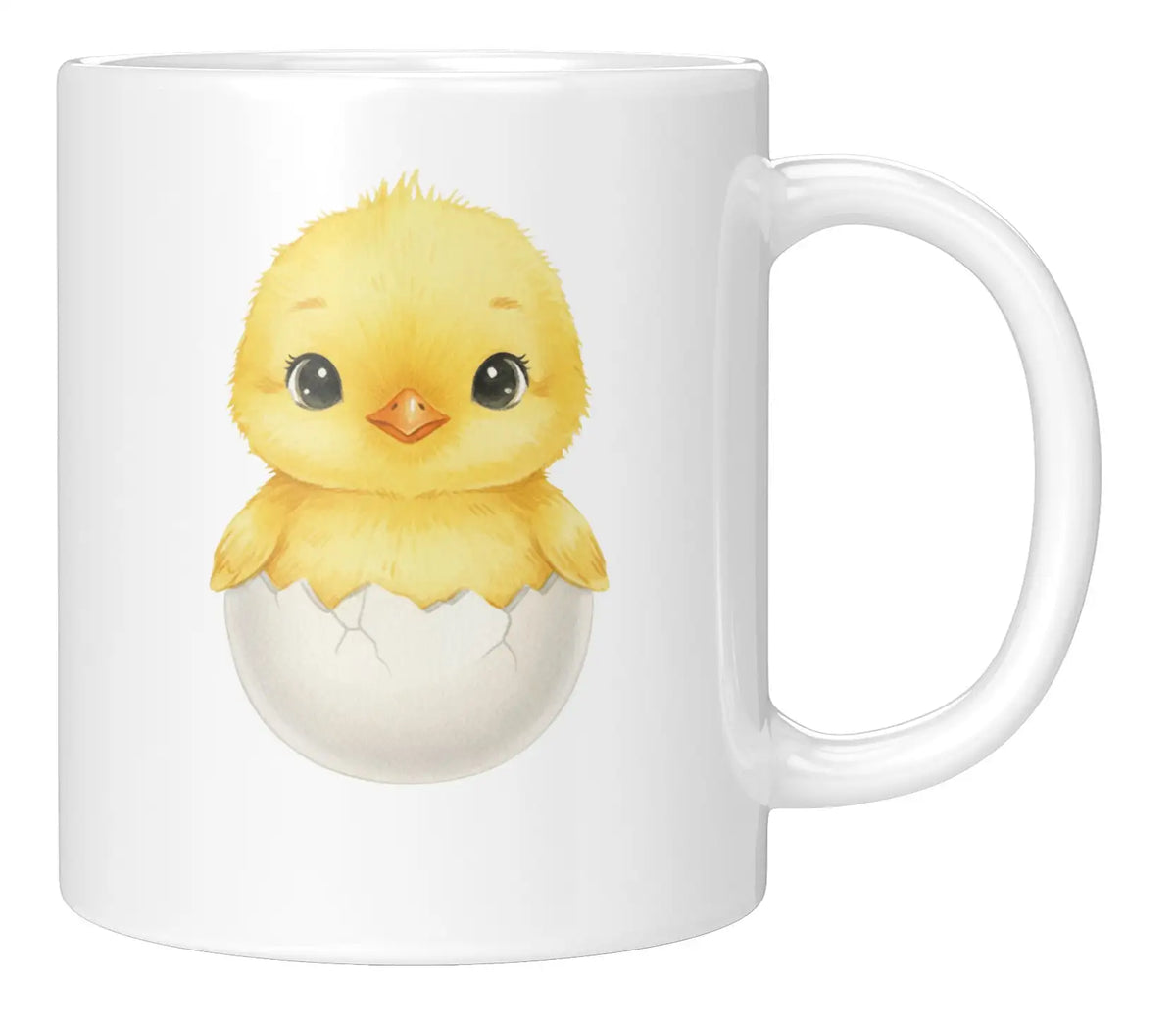 Tasse - Süßes Küken im Ei - Weiss
