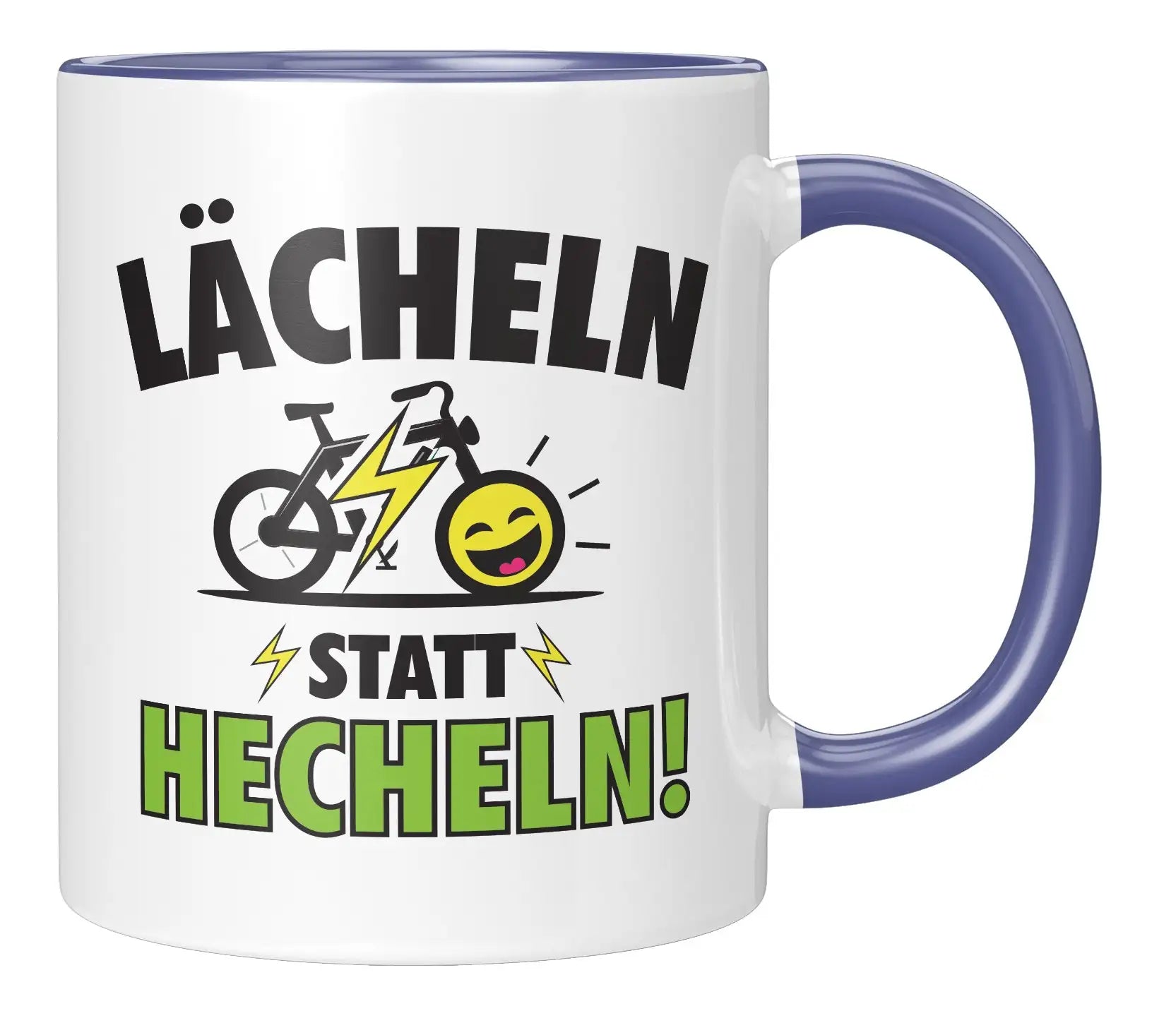 Tasse - Lächeln statt Hecheln - Blau