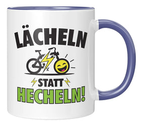 Tasse - Lächeln statt Hecheln - Blau